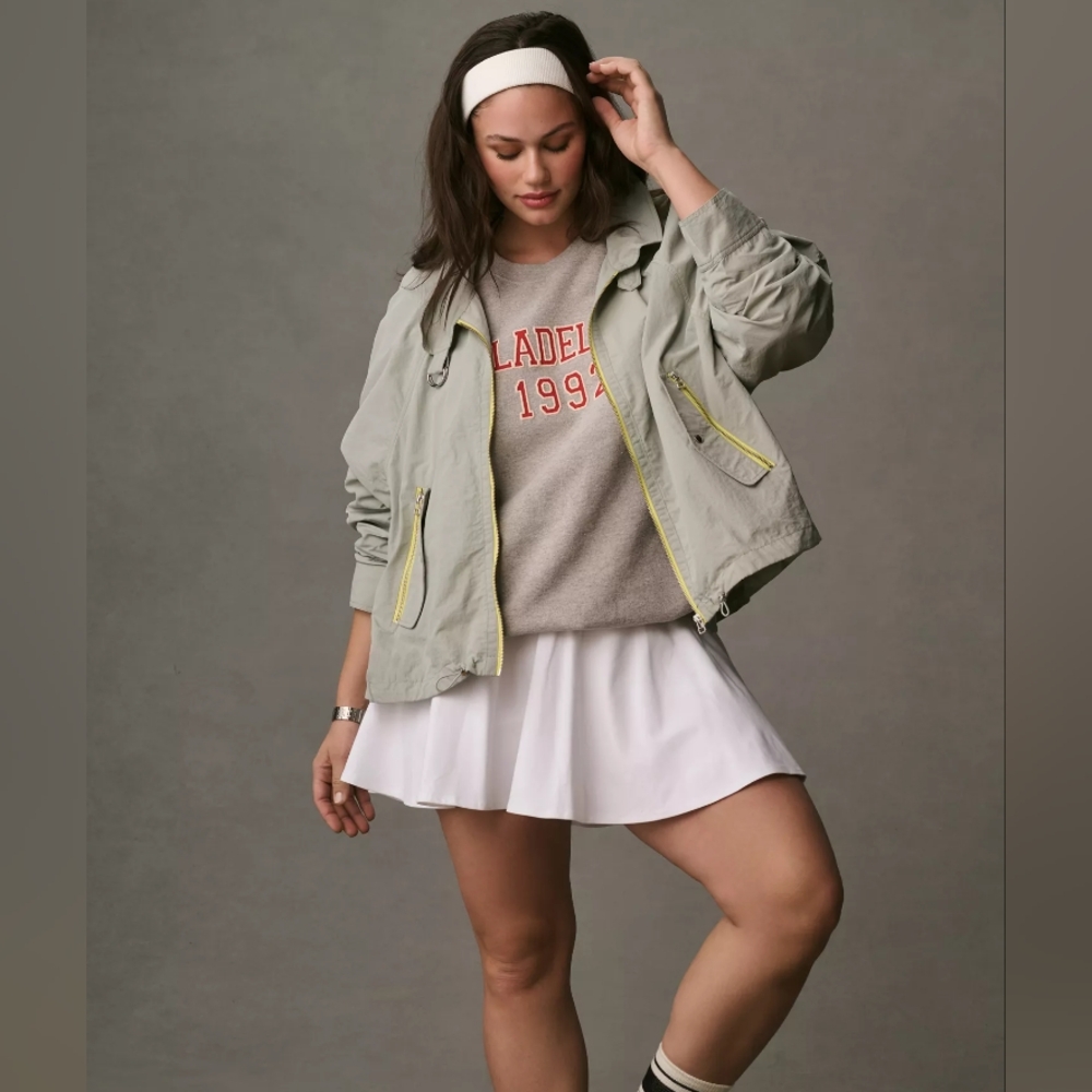 NWOT Daily Practice Anthropologie Windbreaker Size Medium - Picture 5 of 13